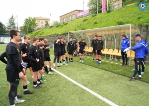 Kurs UEFA A - zajęcia mikrogrupy na boisku Rapid Katowice