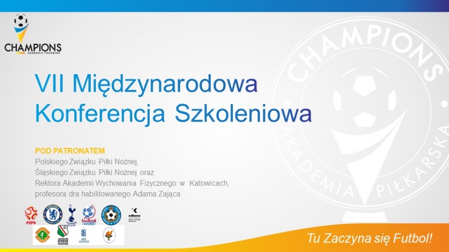 Certyfikowana międzynarodowa konferencja organizowana przez akademię piłkarską champions