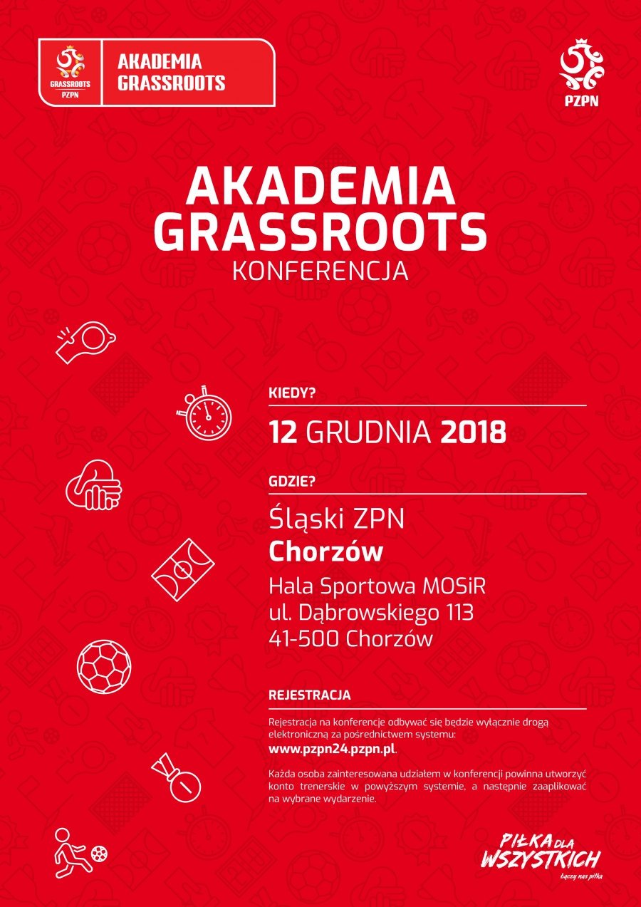 Akademia Grassroots 2018- konferencja dla trenerów piłki nożnej